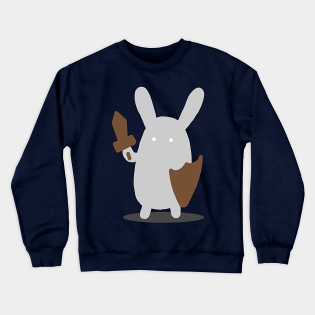 Cute Bunny Rabbit Warrior Crewneck Sweatshirt by knoxusdesigns